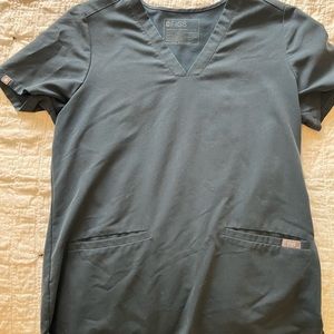 FIGS Dark Harbor Scrub Top